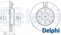 2X Bremsscheibe Delphi BG4013 2 Bremsscheiben Vorderachse Vorne