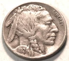 1926 S Buffalo Nickel Middle to Higher Grade Original Better Semi-KEY Date 5C