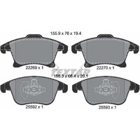 Textar 2226901 Bremsbelagsatz FüR Ford Mondeo Galaxy S MAX VAN CE CF CD CJ WA6