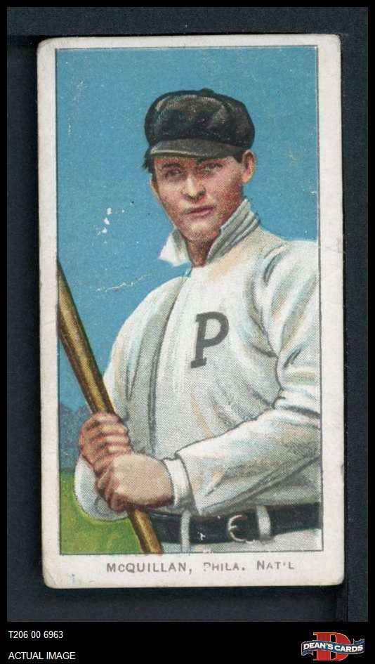 1909 T206 George McQuillan Bat Phillies VARIATION 1.5 - FAIR