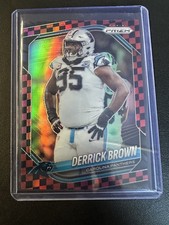 2025 Prizm Derrick Brown Red Black Checkerboard SSP #76
