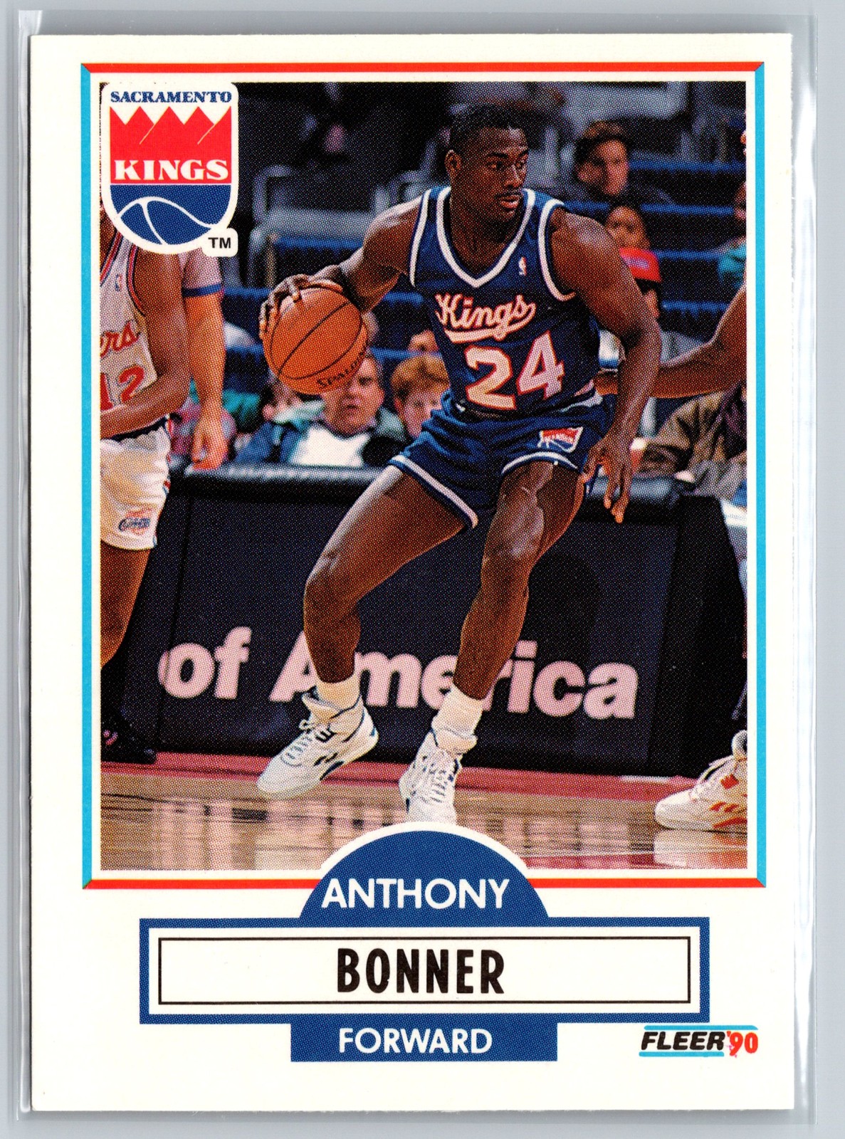 1990-91 Fleer Update #U-82 Anthony Bonner Sacramento Kings