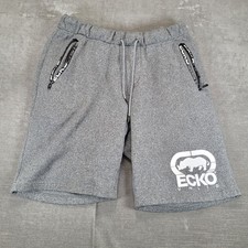 ECKO UNLTD Y2K Mens Gray Fleece Athletic Shor...