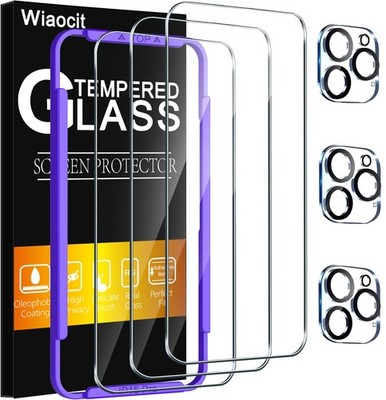 Wiaocit 3 Pack Tempered Glass Screen Protector for iPhone 16 Pro-6.3 Inch 