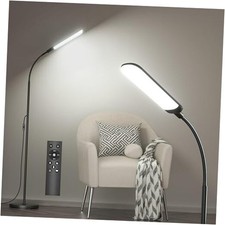 Floor Lamp, 18W Super Bright LED Floor Lamps for Living Room with Remote, Black