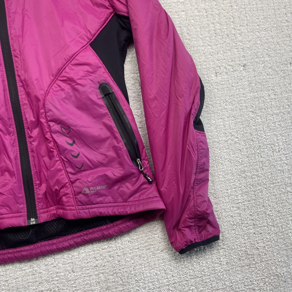 Chaqueta para mujer Louis Garneau Polartec Alpha púrpura/rosa aislante MVT cremallera completa Foto 4 de 4