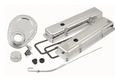 Mr. Gasket 9834 Chrome Dress Up Kit for Chevy Small Block 1958-1985 open box