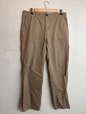 Eddie Bauer Khaki Pants Cotton Beige Hiking Mens 33x32