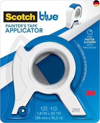 ScotchBlue TA3-SB Malerband-Applikator, blau, mit 1 Starterrolle, 3,6 cm x 20 m