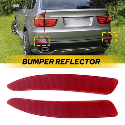 Bumper Rear Reflector Light & Left Right For BMW X5 2010-13 E70 LCI/facelifted