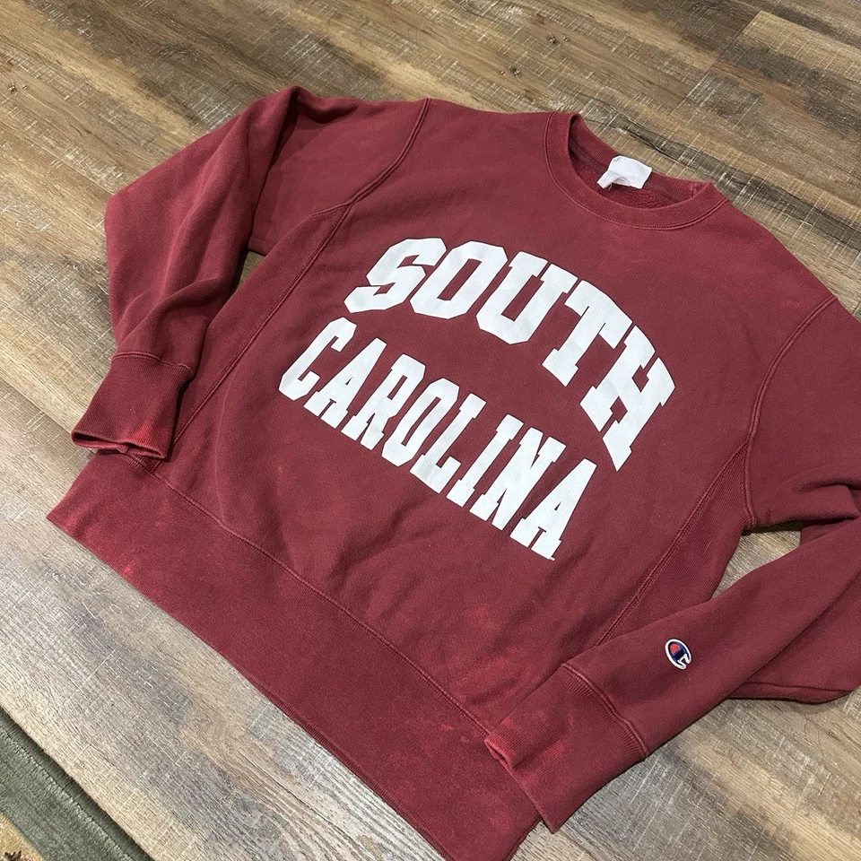 South Carolina Gamecocks Sweatshirt Crewneck Champion Reverse Weave Vintage 90s - Image 2 of 4