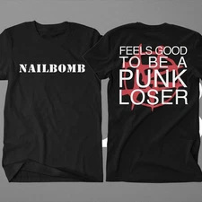 New Popular Nailbomb Punk Loser Gift For Fans Black S-235XL T-Shirt  TK107