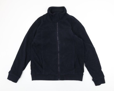 Quebramar Damen Sweatshirt schwarz Polyester Full Zip Größe M Reißverschluss