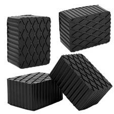 4x Solid Rubber Auto Lift Block Spacer Pad Heavy-duty For Automobile Liftsjacks