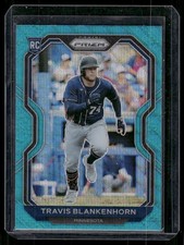 2021 Panini Prizm #122 Travis Blankenhorn Teal Wave Prizm