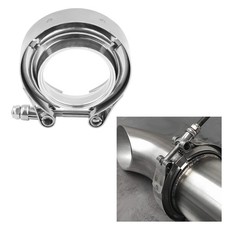 Doanas-4 Inch V Band Clamp Flange Kit For Turbo Exhaust Downpipes Stainless