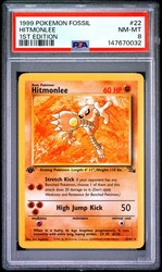 Hitmonlee 22/62 Fossil 1st Edition Non-Holo Rare