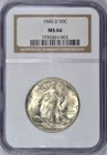 1945-D WALKING LIBERTY HALF DOLLAR NGC MS66 GEM BU