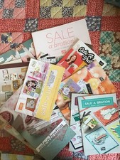 Lot of 17 Stampin Up Sale-A-Bration Mini Catalogs Lots Of Card Ideas