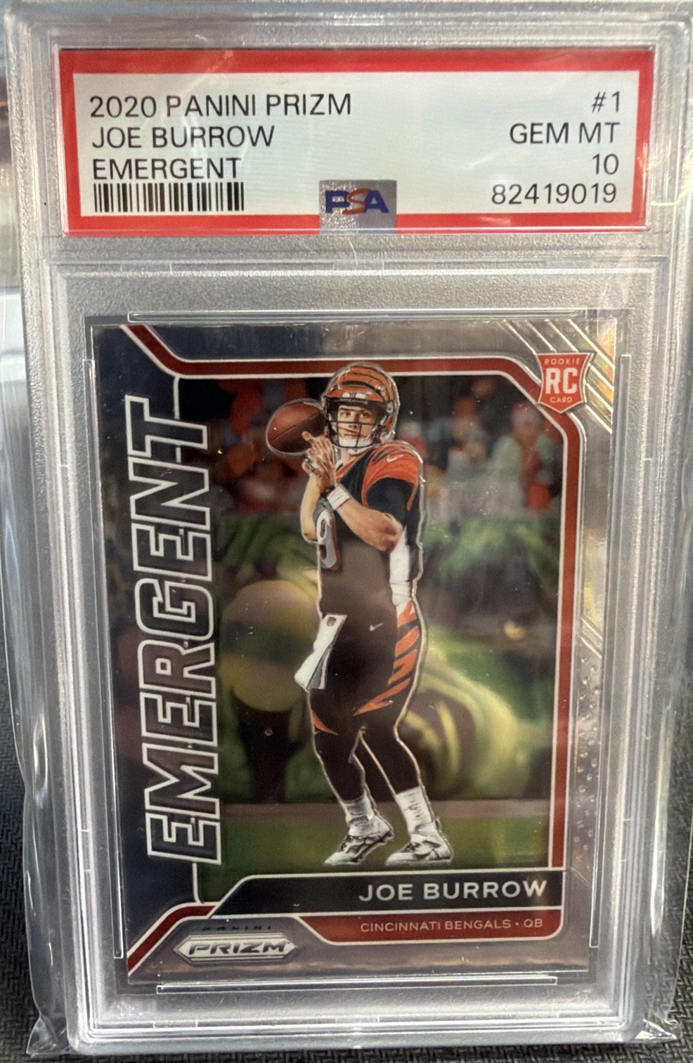 Joe Burrow Panini Prizm Emergent #1 Base