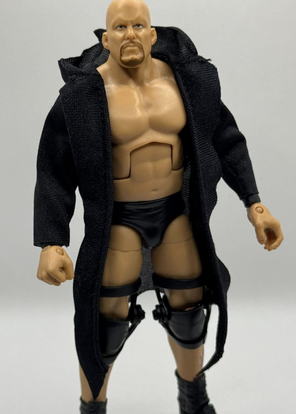 WWE Black Cloth Entrance Jacket Accessory Mattel Figure Clothes 1/12 C2