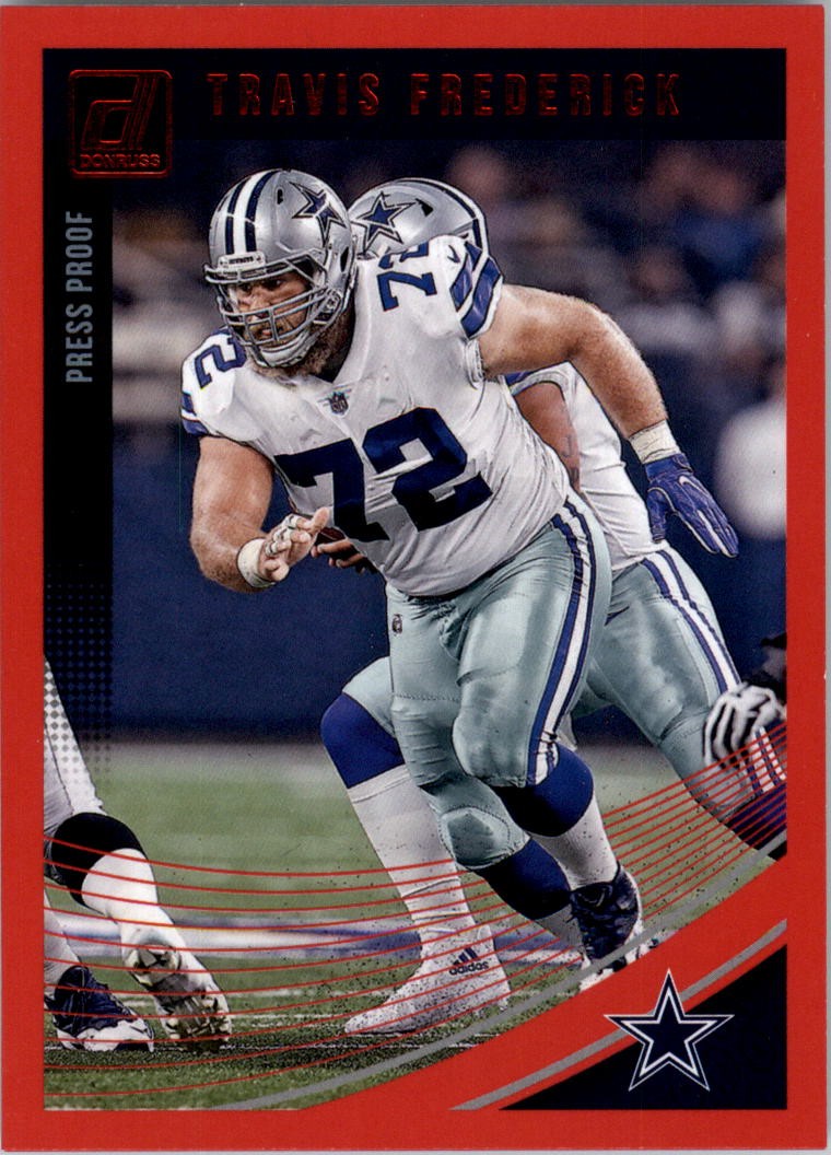 2018 Donruss Press Proof Red #82 Travis Frederick - FB