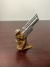 Vintage Barclay Infantry Flak Gunner Soldier in Brown Uniform