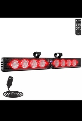 Pyle 46 Wide Aluminum Alloy Sound Bar Speaker System, 8 x 30 Watts w/ Remote