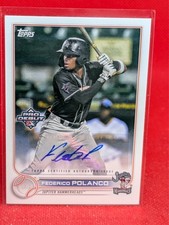 2022 Topps Pro Debut AUTO #PD190 Federico Polanco - Miami Marlins