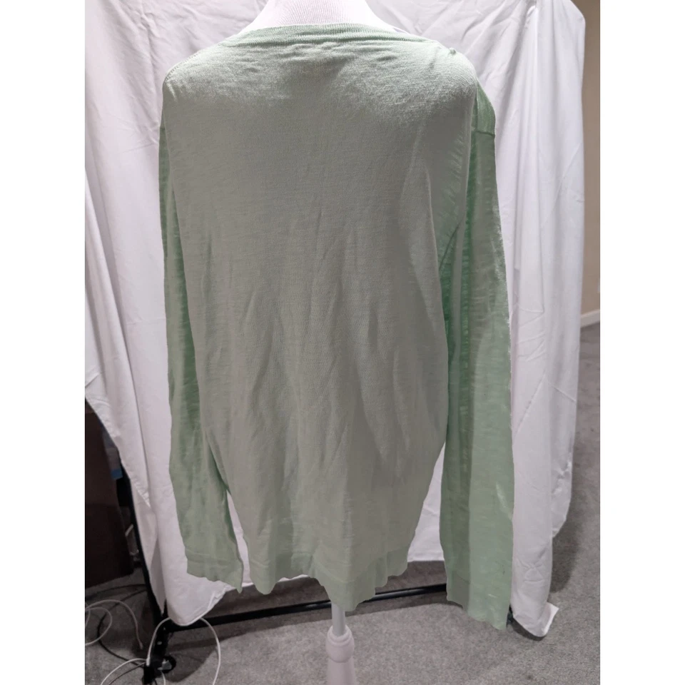J. Blusa túnica Crew Sweater feminina tamanho XXL verde gola redonda 2XL - Imagem 4 de 4