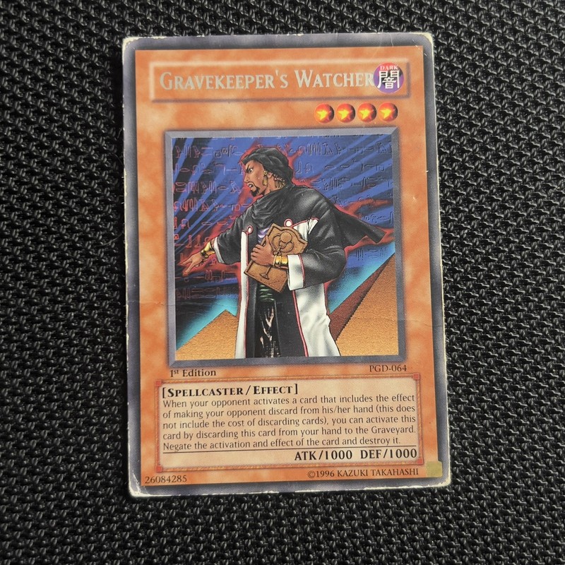 Yu-Gi-Oh! Gravekeeper's Watcher, PGD-064, 1st Edition. Rare