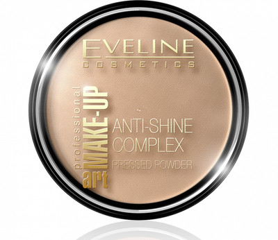 Eveline Art Make-up Mattierendes Mineralpuder mit Seide - 35 GOLDEN BEIGE 14 g