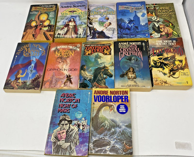 Andre Norton Sci-Fi Fantasy PB Lot 12 Witch World Gryphon DAW Ace Vtg  Good+