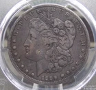 1889 "CC" Morgan SILVER Dollar $1 PCGS VF Details #776 Very Fine 👑KING👑 ECC&C