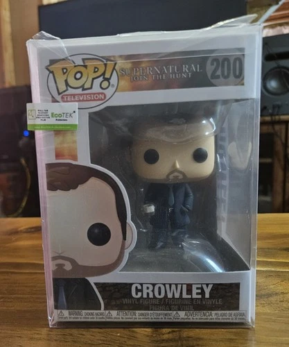 MINT Funko Pop Supernatural #200 Crowley (Crossroads Demon)  w/ Protector