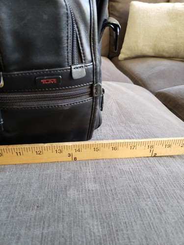 Tumi ALPHA 2 Leather Expandable Organizer Laptop Brief - CLEANED! PRE OWNED! - Afbeelding 11 van 24