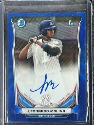 Molina, Leonardo - 2014 Bowman Chrome - Autograph - 16/150