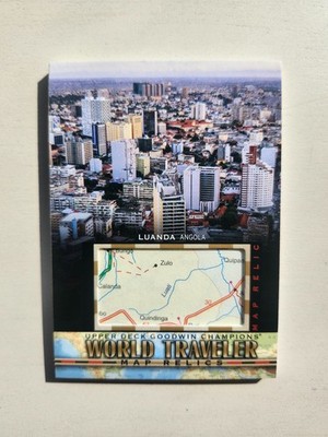 World Traveler Map Relics RARE Luanda Angola UD Goodwin Champions WT-272 NICE!