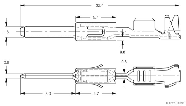 Fits HERTH+BUSS ELPARTS 50251467 Crimp Connector 50251467 Wire connec ⭐UK Stock⭐