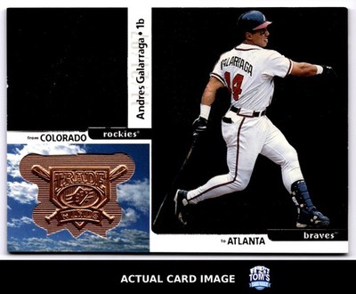 1998 SPx Trade Winds #332 ANDRES GALARRAGA Atlanta Braves #/4000 EX-NM