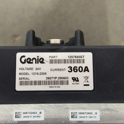 Genie 1257840GT 24V 360A Controller Module 1216-2306 Boom/Scissor Lift