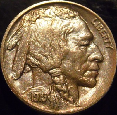 1915-P Buffalo Nickel Gem BU Uncirculated Full Horn