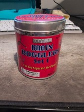 BRAIN BOGGLERS SET 1 METAL PUZZLES BY TOYSMITH CONTAINS 5 PUZZLES WITH SOLUTIONS