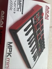 Akai MPK Mini MK3 25 Key Electronic Keyboard - Black/Red/White