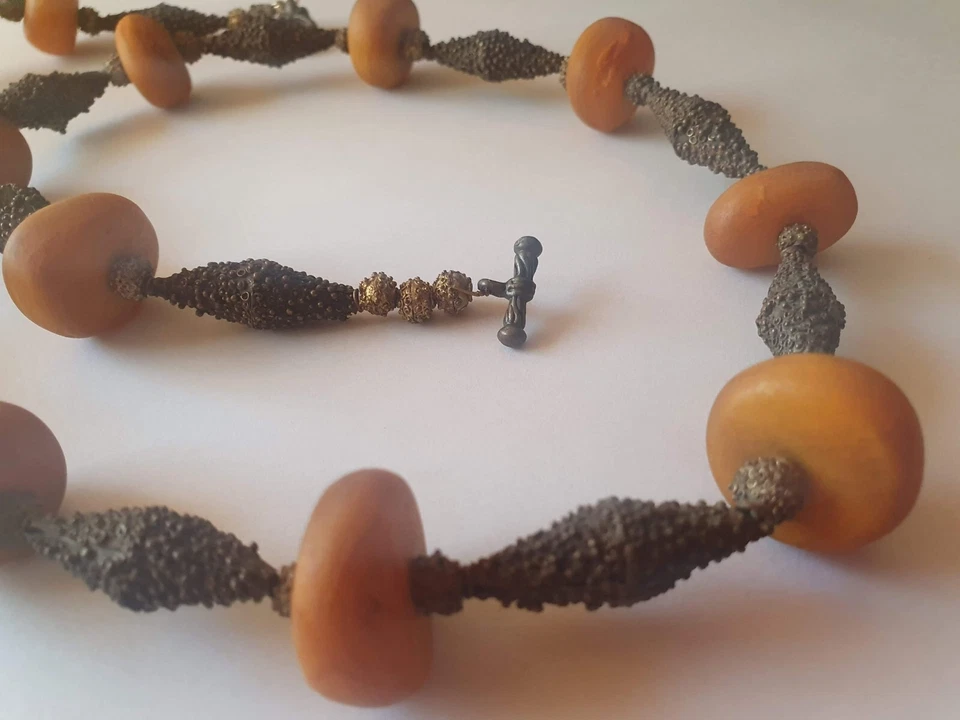 collier ancien Ambre Baltique - Photo 3/4