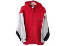 Vintage ADIDAS Track Jacket Full Zip Size L red 90s sport windbreaker