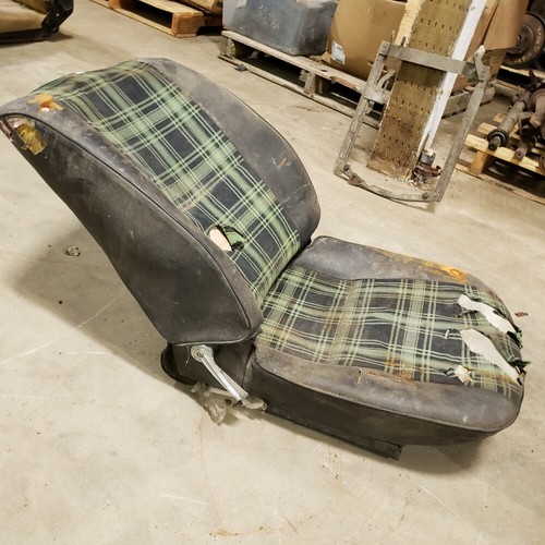 Triumph TR7 Original Right RH Passenger Side Car Seat Green Tartan OEM - Picture 8 of 12