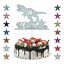 miniatura 12  - Niestandardowy spersonalizowany tort z brokatem dinozaura Urodziny T Rex Dowolne imię Wiek