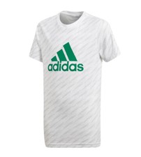 Image of GENUINE ADIDAS PERFORMANCE YB LOGO TEE T-SHIRT IN WHITE SIZE UK 15-16 YRS - NEW