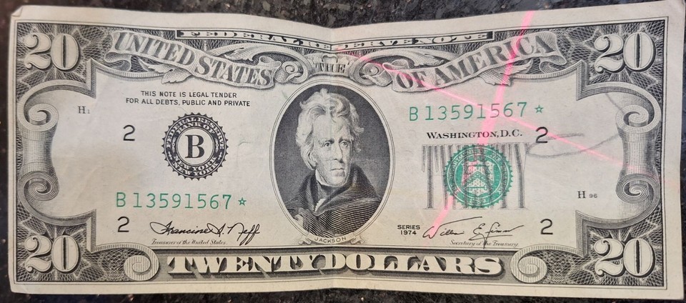 Rare $20 Dollar bill With Star In The Serial Number | eBay